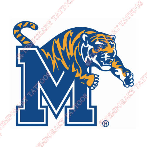 Memphis Tigers Customize Temporary Tattoos Stickers NO.5016